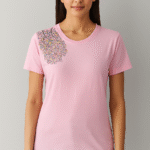 Handpainted Cotton T-Shirt for Women