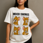 Mood Swings Oversized T-Shirt for Women